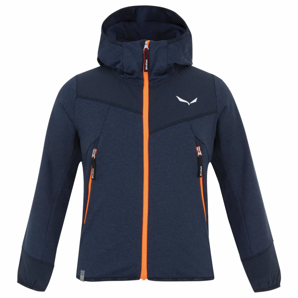 Agner Melange Polarlite zip intera Felpa con cappuccio bambino
