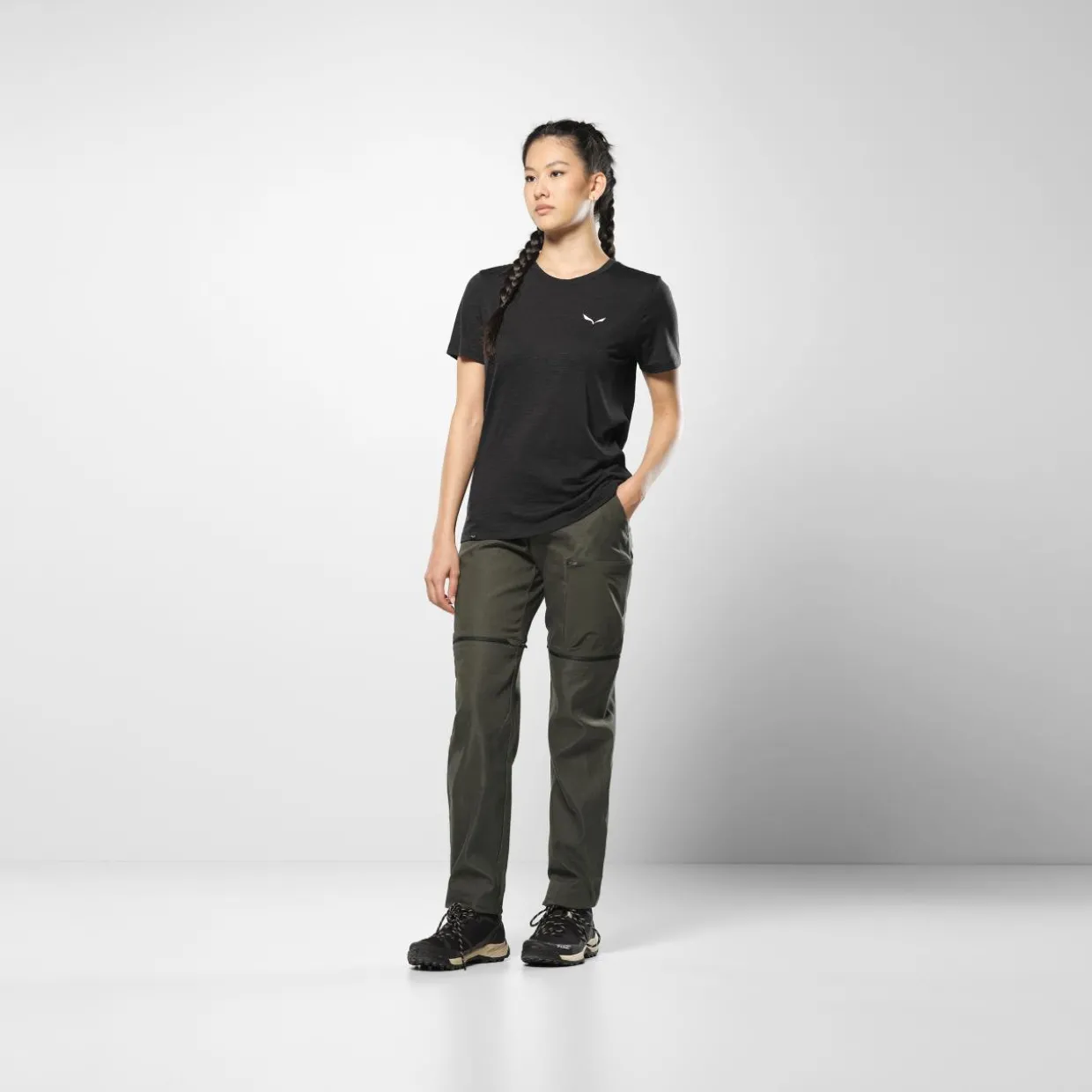 Eagle Minilogo Merino Maglietta Donna