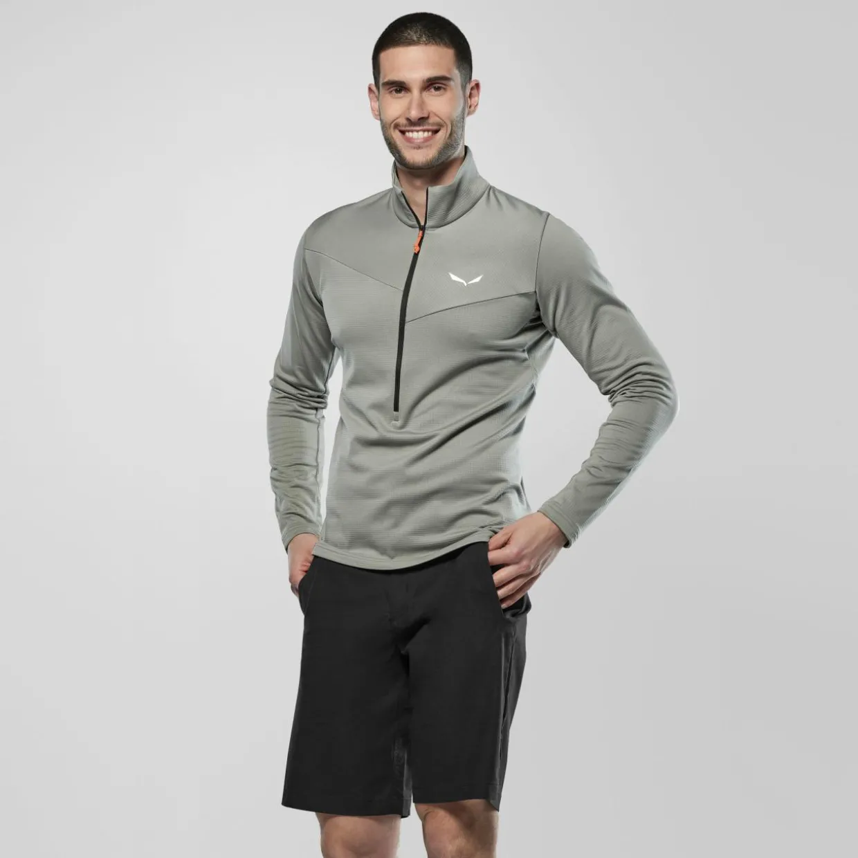 Puez Cammino Polarlite Giacca Mezza Zip Uomo
