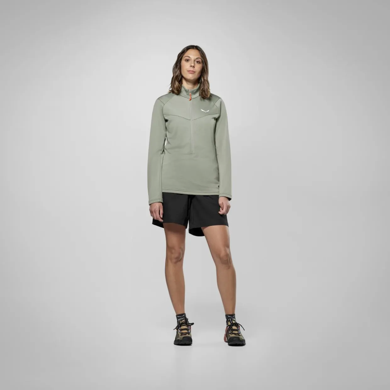 Puez Cammino Polarlite Giacca Mezza Zip Donna