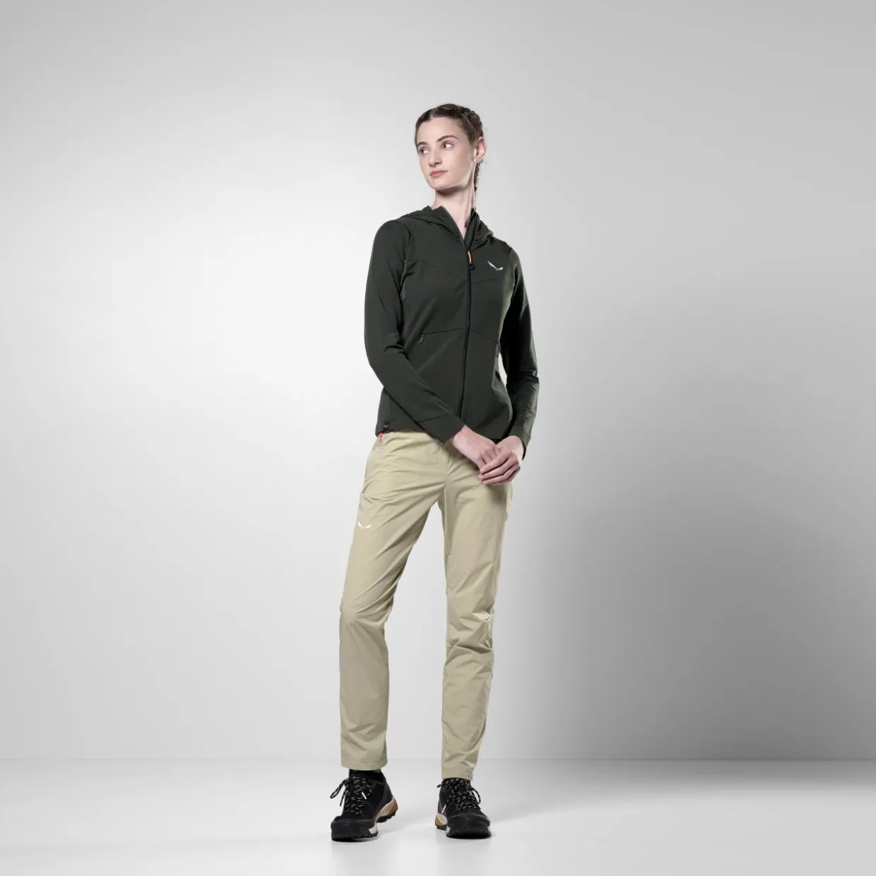 Puez Merino Durastretch Felpa con Cerniera Donna