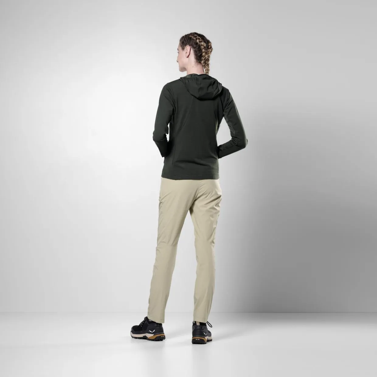 Puez Merino Durastretch Felpa con Cerniera Donna