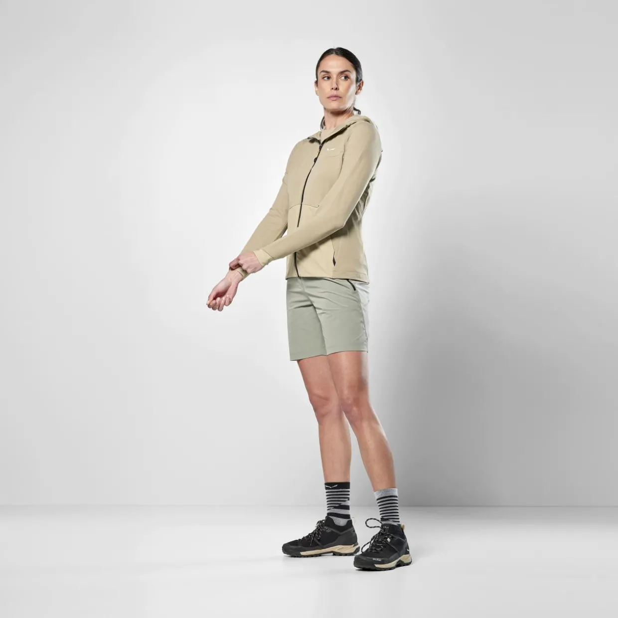 Puez Merino Durastretch Felpa con Cerniera Donna