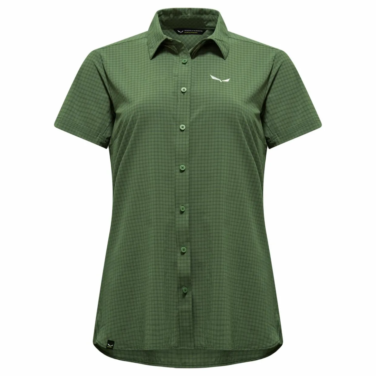 Puez Minicheck Dry'Ton Camicia Maniche Corte Donna