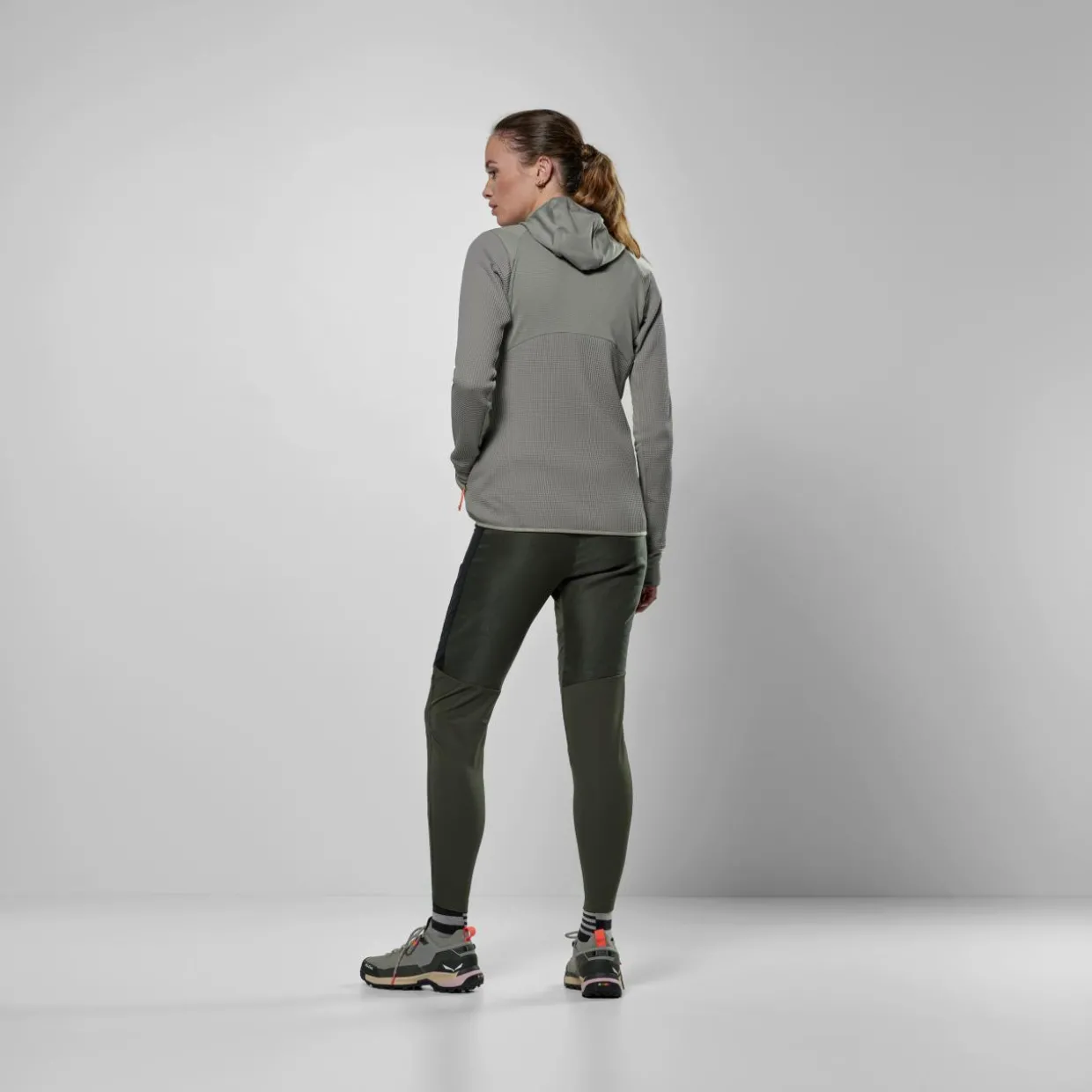 Puez Waffle Hybrid Polarlite Felpa con Cappuccio Donna