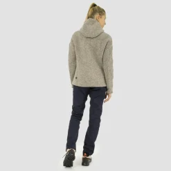 Sarner Undyed Wool Giacca Con Cappuccio Donna