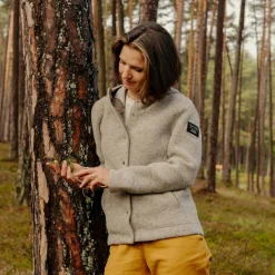 Sarner Undyed Wool Giacca Con Cappuccio Donna