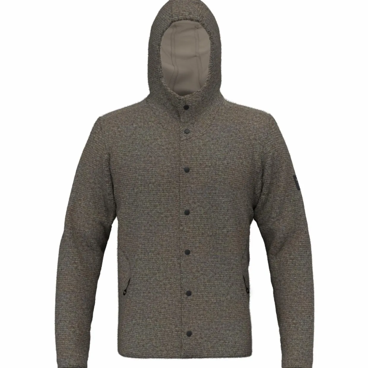 Sarner Undyed Wool Giacca Con Cappuccio Uomo