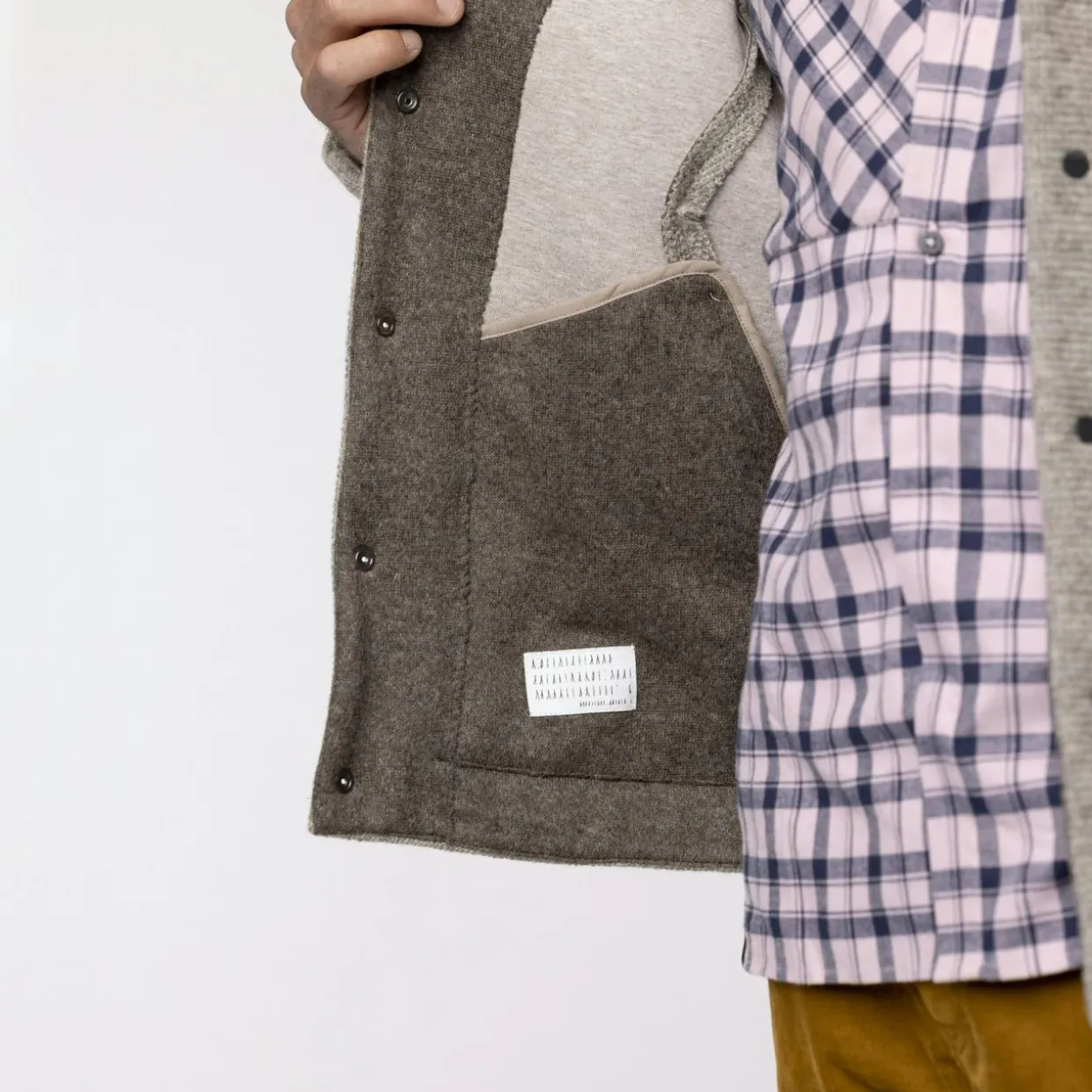 Sarner Undyed Wool Giacca Con Cappuccio Uomo
