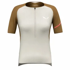 Vento Merino Mezza Zip Maglietta Donna