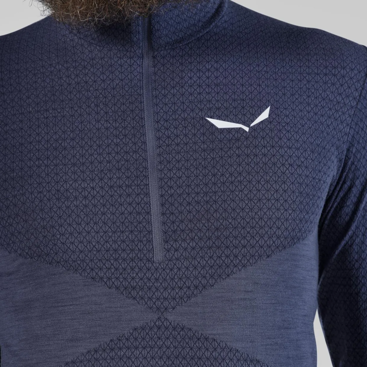 Zebru Responsive Mezza Zip Maglietta Uomo