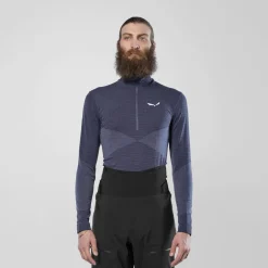 Zebru Responsive Mezza Zip Maglietta Uomo