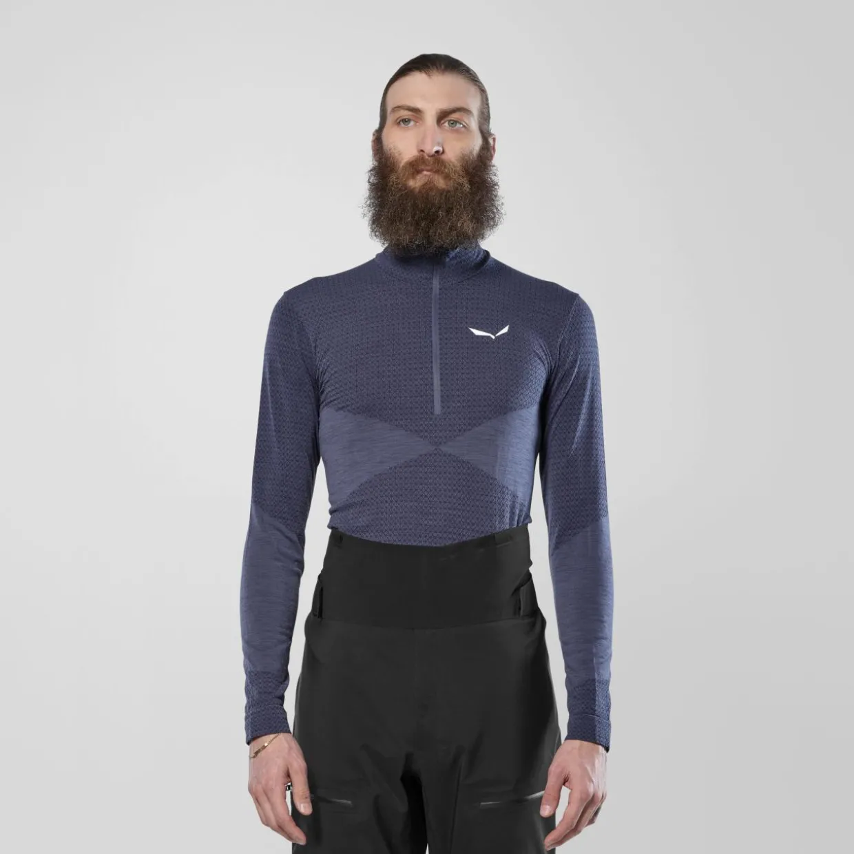 Zebru Responsive Mezza Zip Maglietta Uomo