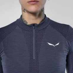 Zebru Responsive Mezza Zip Maglietta Donna